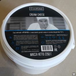 Сыр мягкий Кремчиз 2,25 кг Cooking 70% 1х4 Беларусь